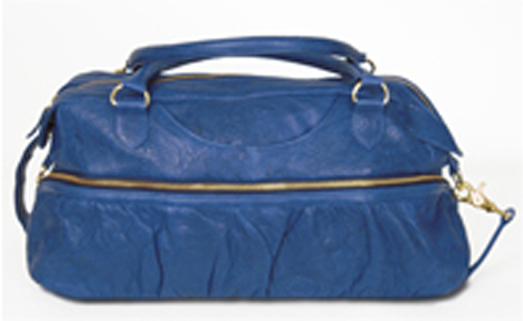 Morgan - It Girl - Distressed Blue Genuine Leather