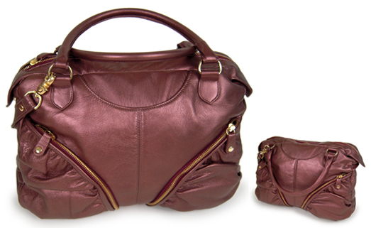Morgan - No Glass Ceiling - Pearlized Wine Leather