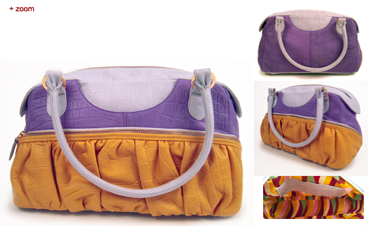 Morgan - It Girl - Multi Color Croco Print Genuine Leather